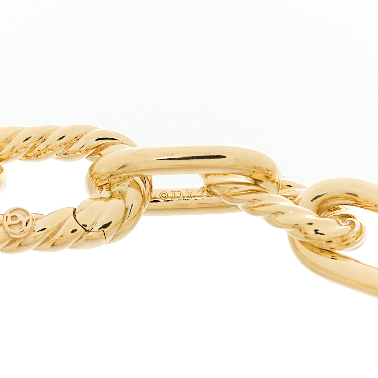 David Yurman 18K Yellow Gold 8.5mm Madison Classic Chain Bracelet 3 of 3