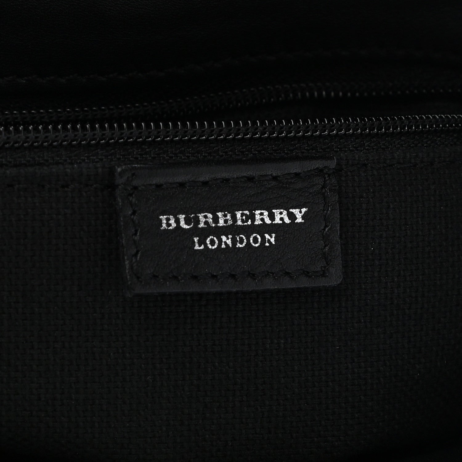 Burberry Grainy Calfskin Haymarket Check Horn Toggle Shoulder Bag Black 5 of 8