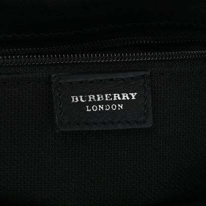 Burberry Grainy Calfskin Haymarket Check Horn Toggle Shoulder Bag Black 5 of 8