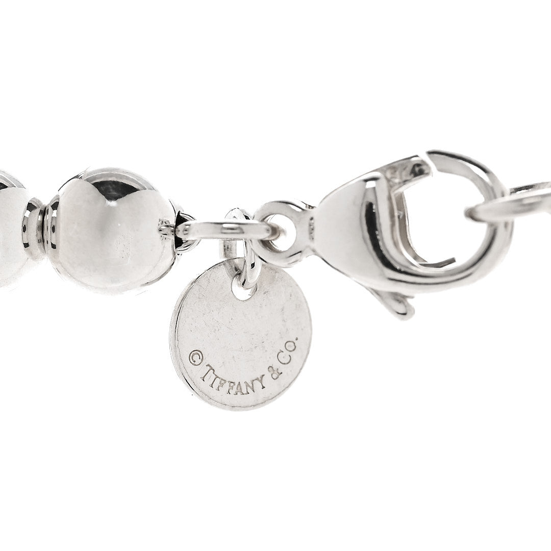 Tiffany Sterling Silver Hardwear Graduated Ball Necklace 5 of 5