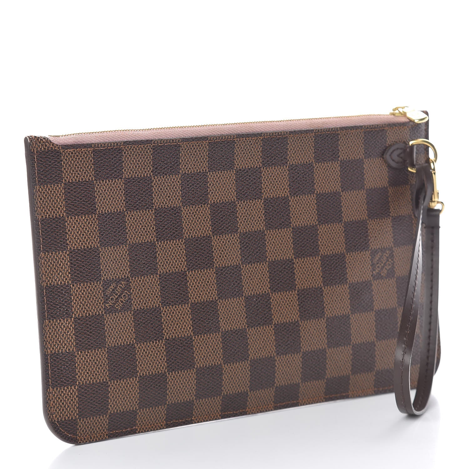 Louis Vuitton Damier Ebene Neverfull MM GM Pochette Rose Ballerine 3 of 8