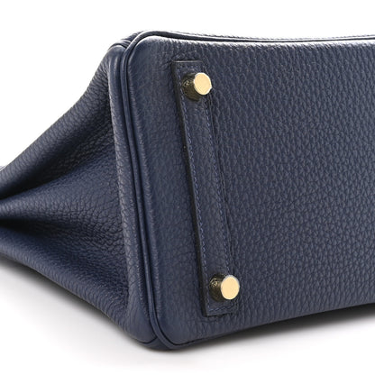 Hermes Togo Birkin 25 Bleu Nuit 9 of 11
