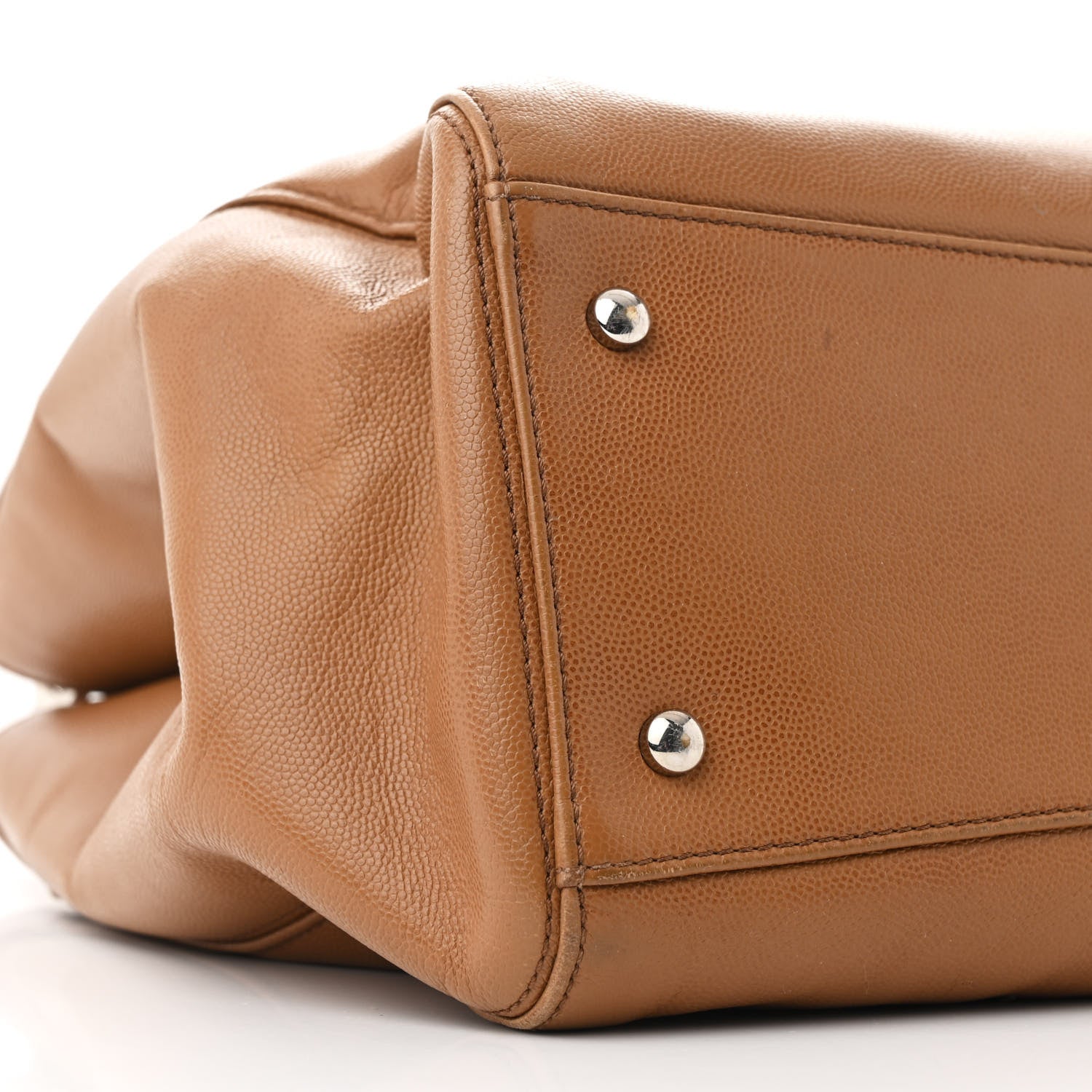 Chanel Caviar Medium Cerf Executive Shopper Tote Dark Beige 9 of 11