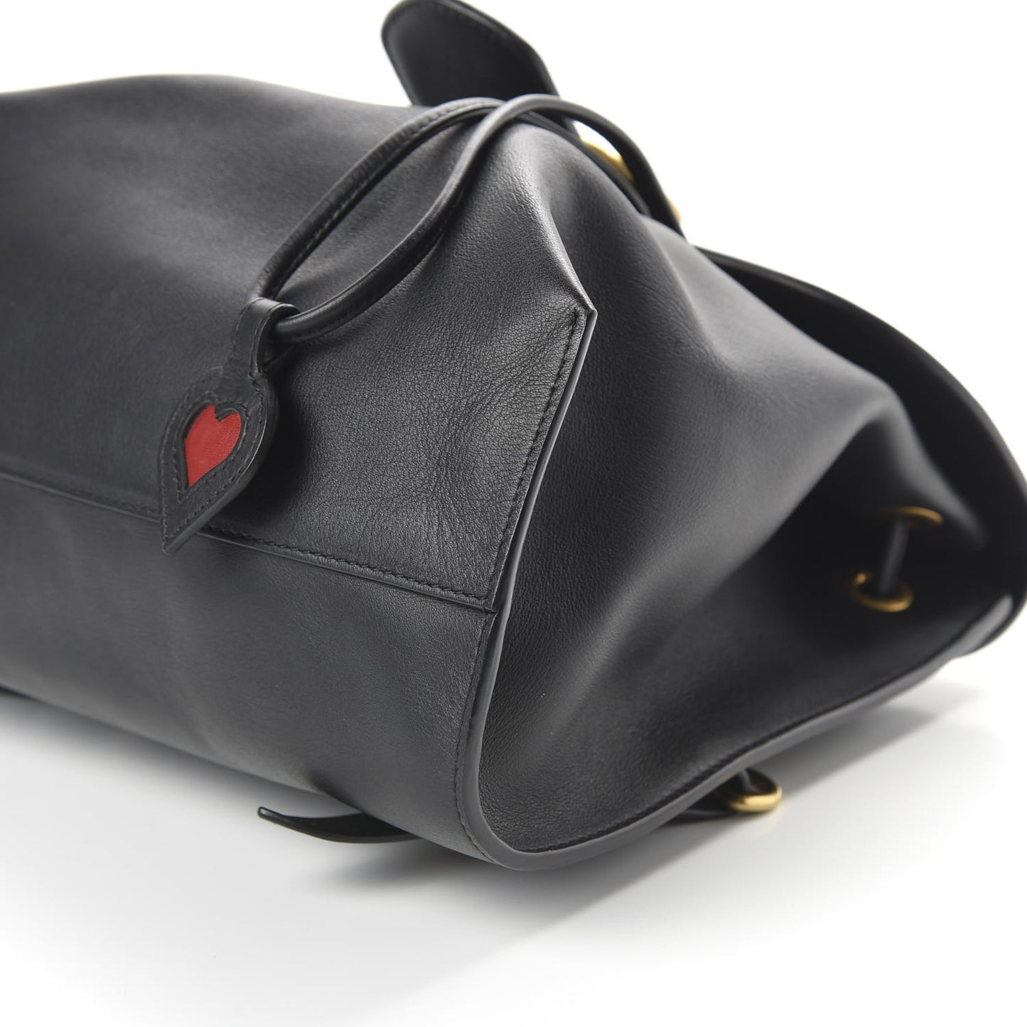 Calfskin Web GG Marmont Flap Chain Backpack Black