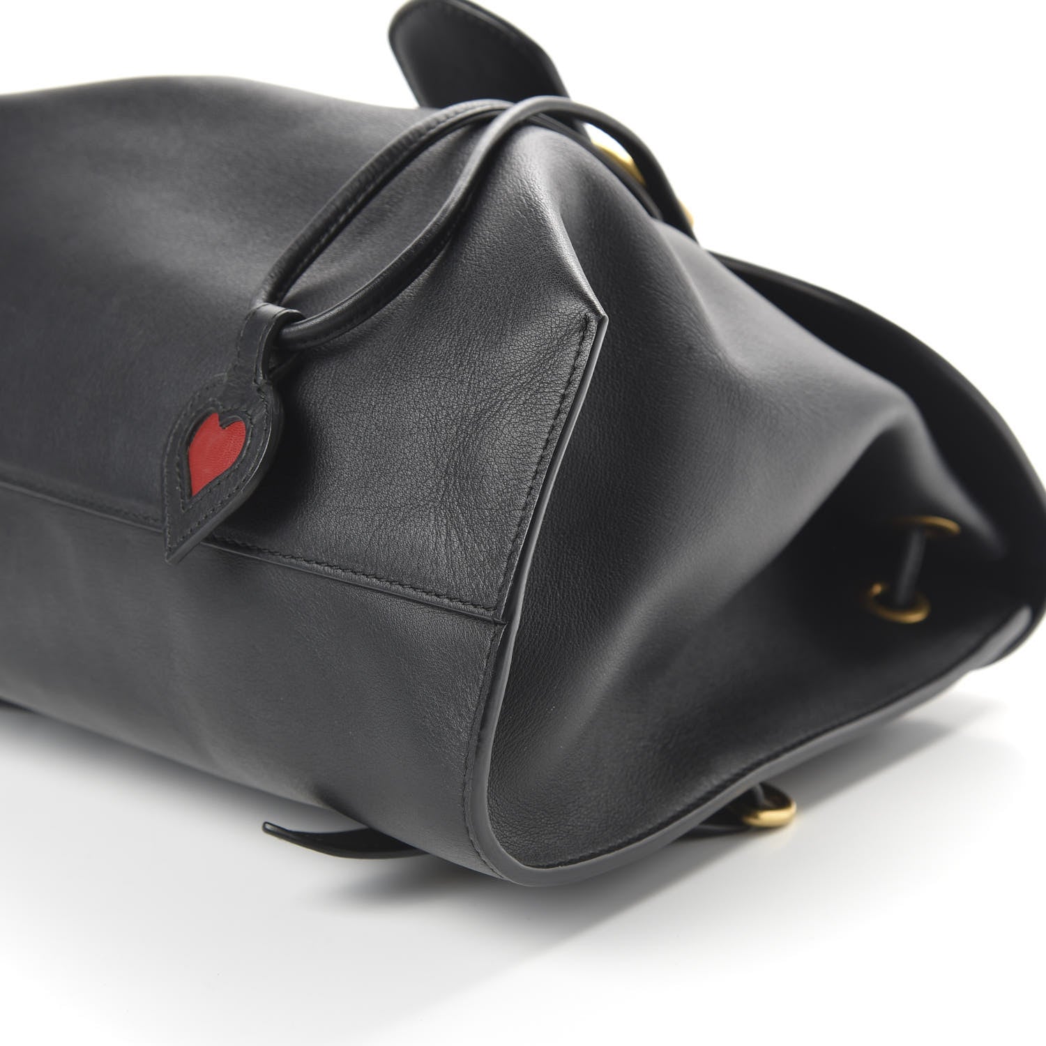 Gucci Calfskin Web GG Marmont Flap Chain Backpack Black 6 of 9