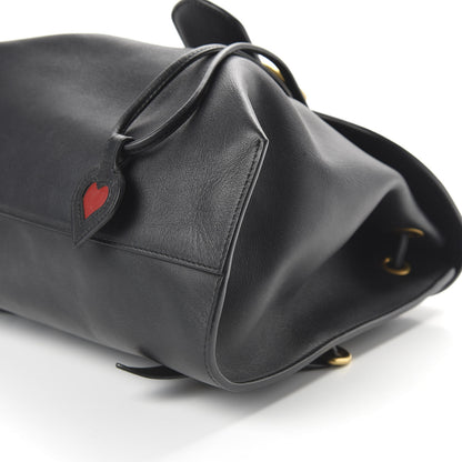 Gucci Calfskin Web GG Marmont Flap Chain Backpack Black 6 of 9