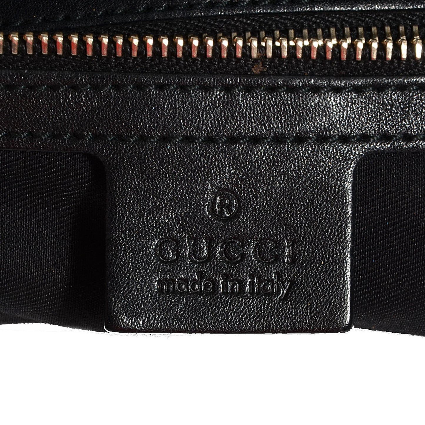 Leather Horsebit Chain Hobo Black