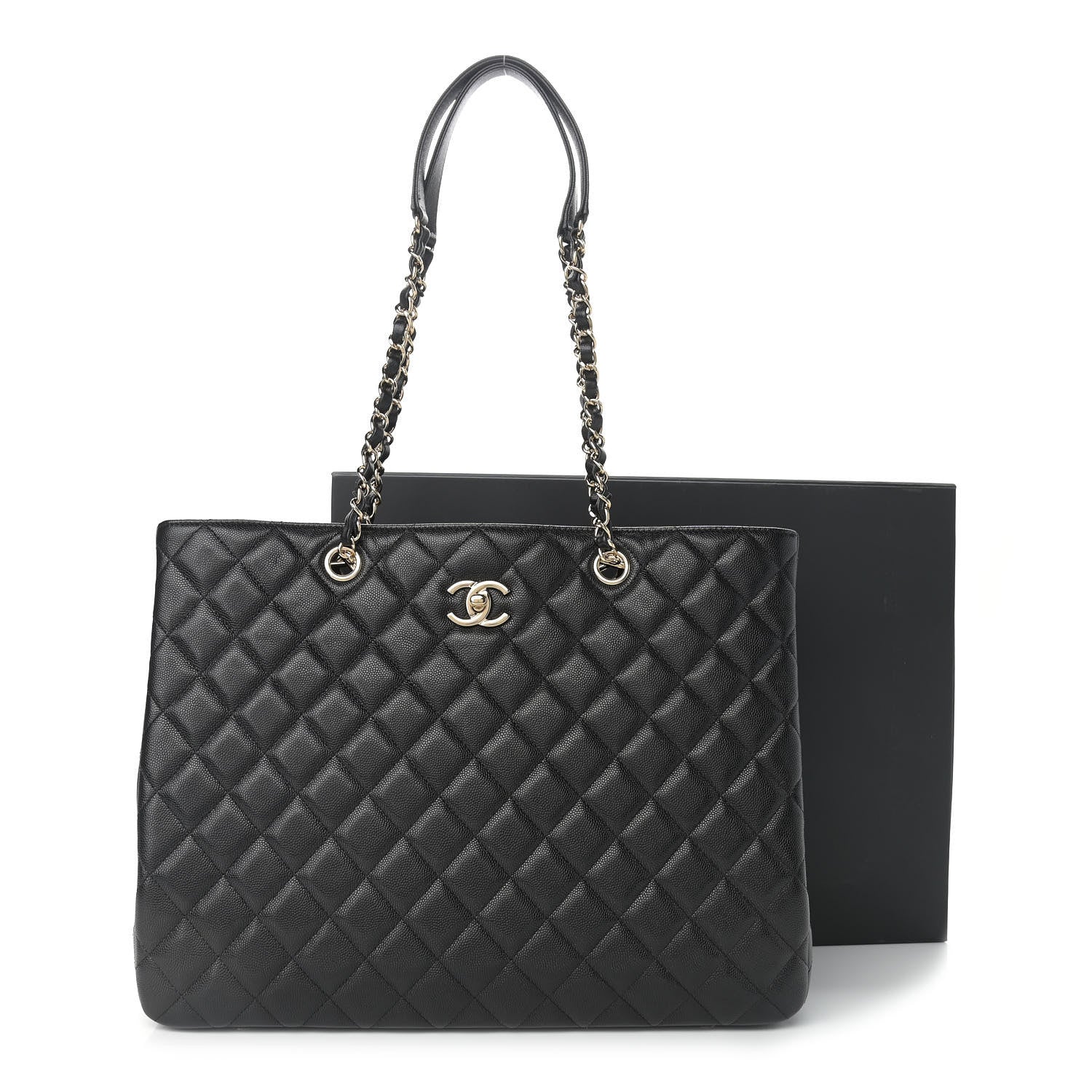 Chanel Caviar Quilted Large Shopping Tote Black 11 of 11