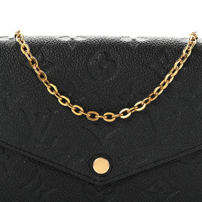 Louis Vuitton Empreinte Pochette Felicie Chain Wallet Black 8 of 11