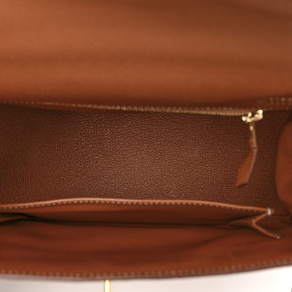 Hermes Epsom Kelly Sellier 25 Gold 5 of 12