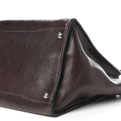 Prada Glace Calfskin Twin Pocket Tote Moro 11 of 13