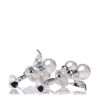 Mikimoto Sterling Silver Akoya Pearl 4.5-5.5mm Screw Back Earrings 3 of 5