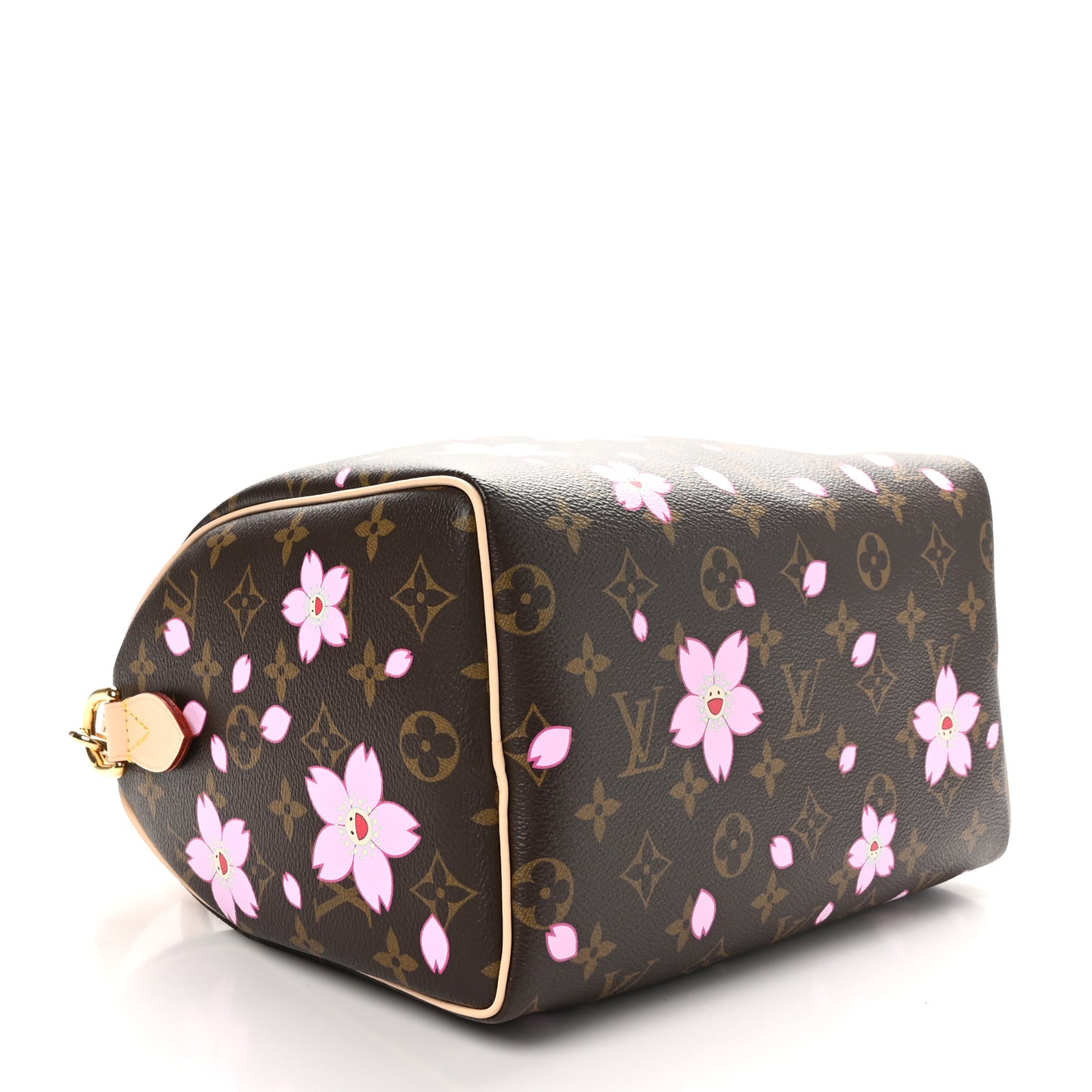 LV X TM Monogram Cherry Blossom Speedy Bandouliere 25 Sakura Brown