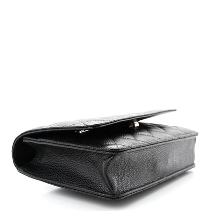 Chanel Caviar Quilted Wallet on Chain WOC Black 4 of 11