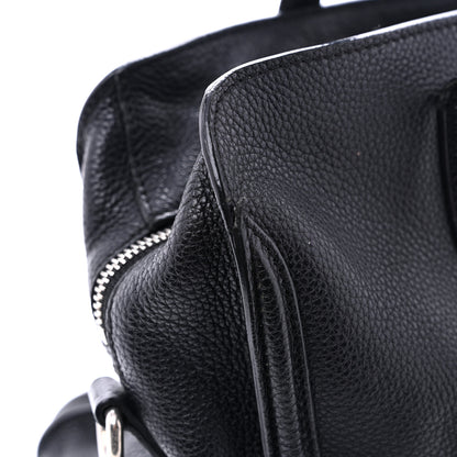 Alexander McQueen Pebbled Calfskin Mini Skull Padlock Zip Around Tote Black 15 of 15