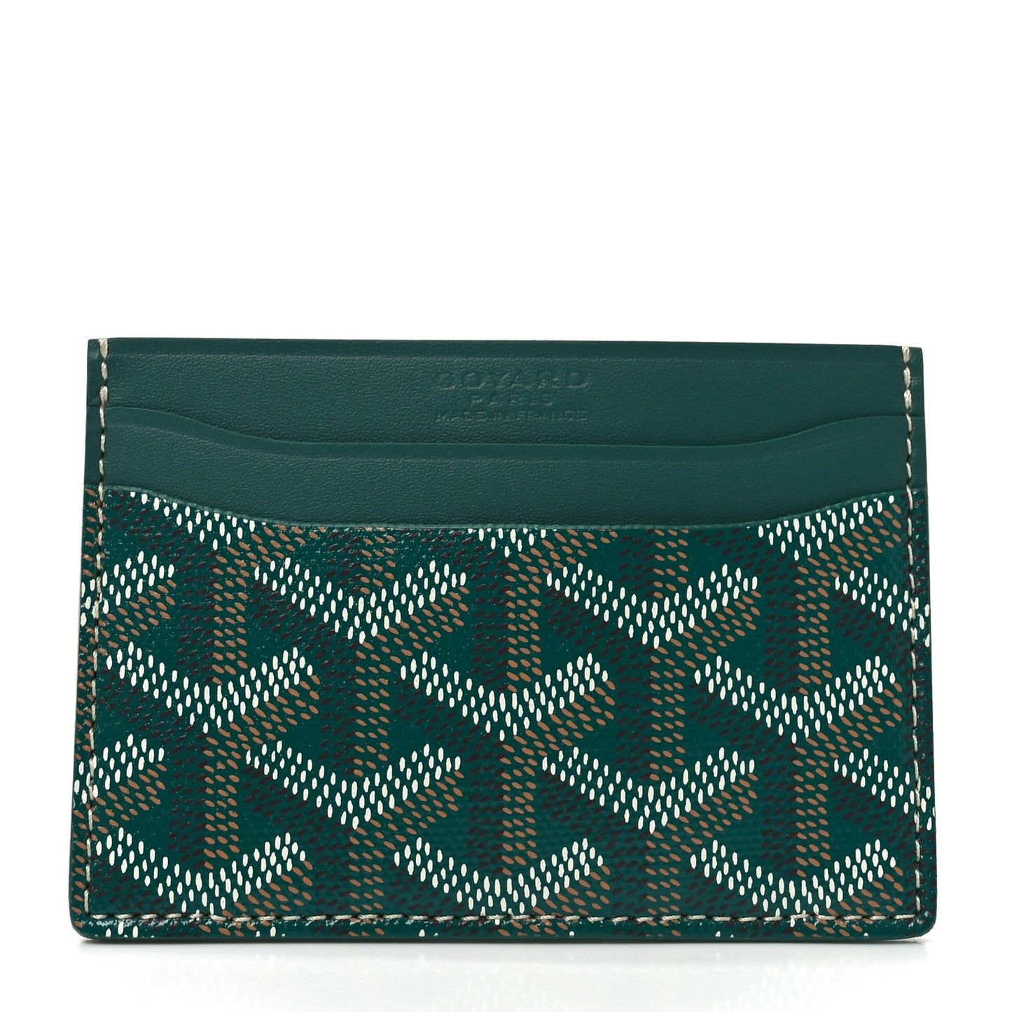Goyardine Saint Sulpice Card Holder Green