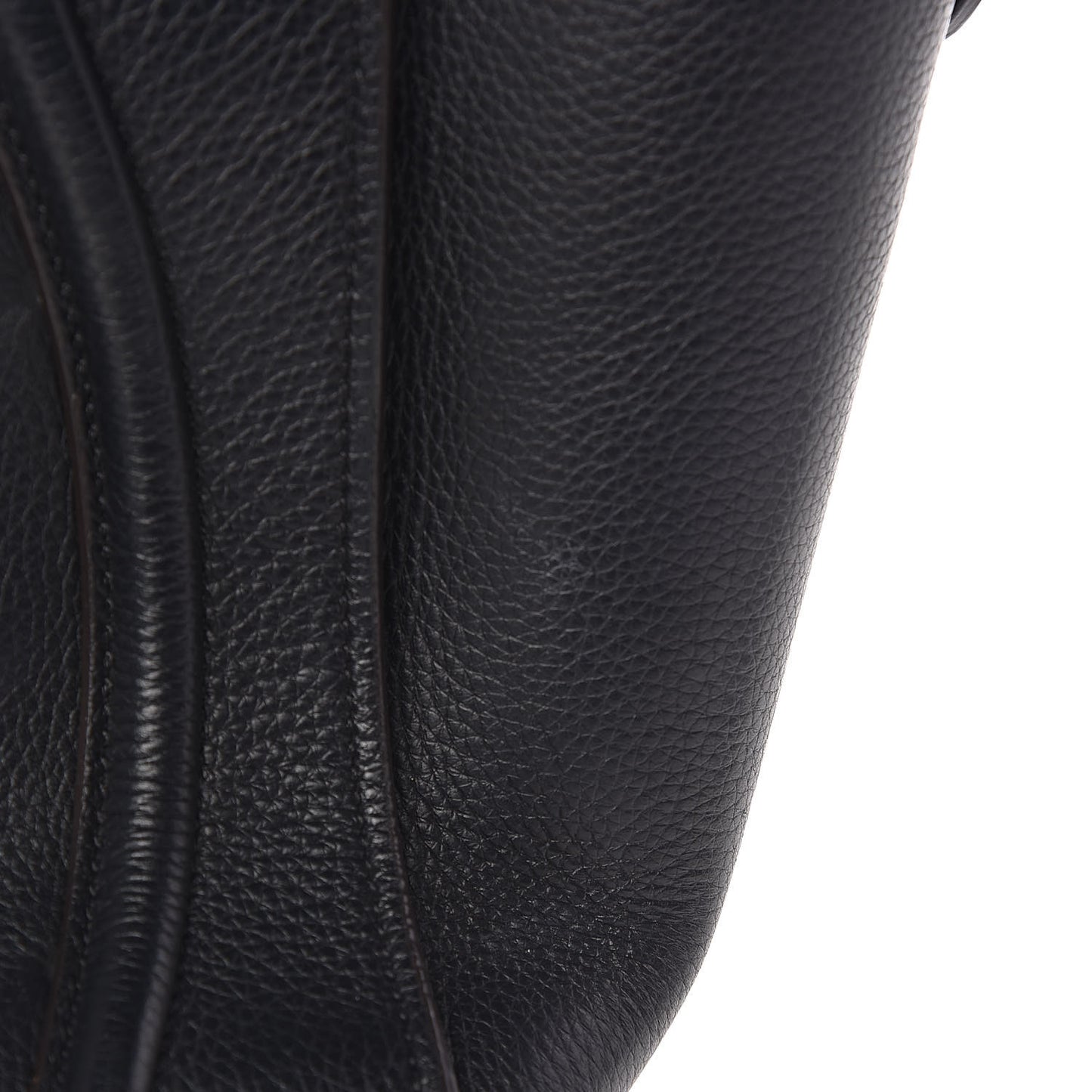 Drummed Calfskin Mini Luggage Black