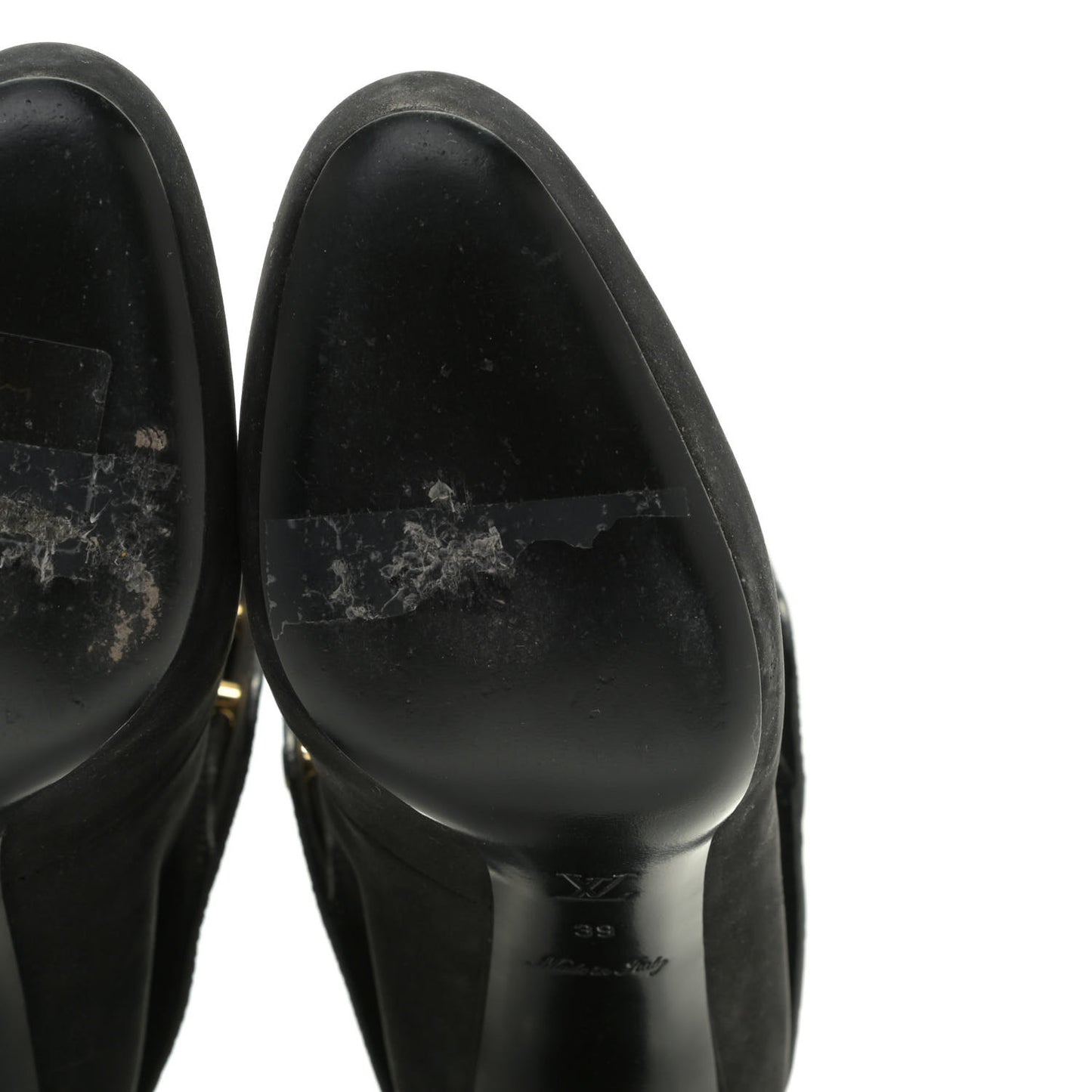 Suede Lace Up Ankle Boots 39 Black