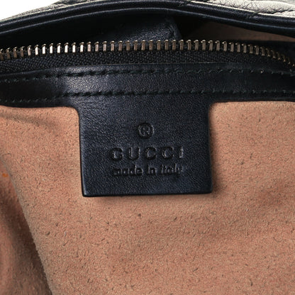 Gucci Calfskin Matelasse Medium GG Marmont Shoulder Tote Bag Black 6 of 11
