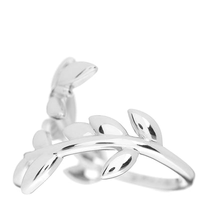 Tiffany Sterling Silver Paloma Picasso Olive Leaf Bypass Ring 53 6.25 3 of 5