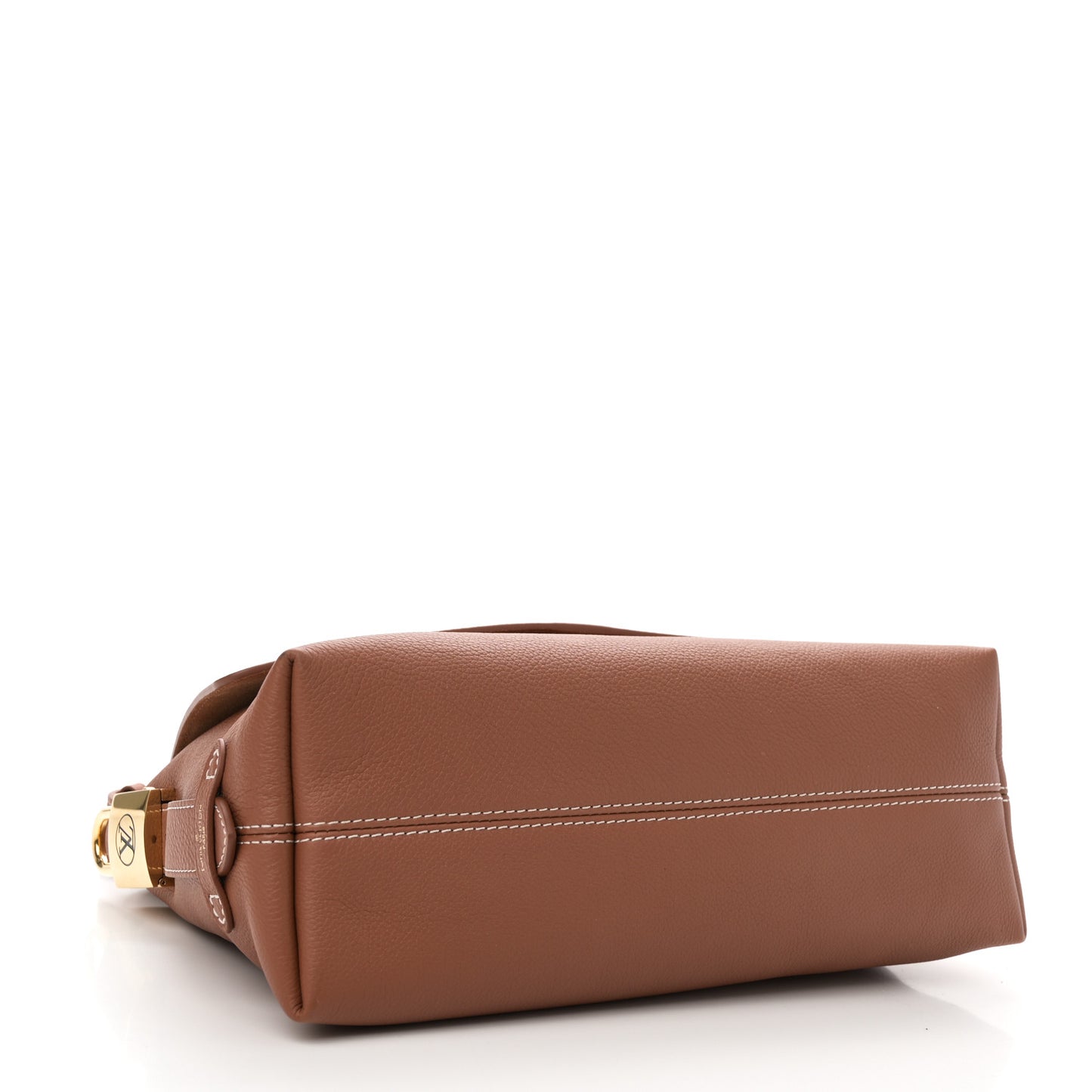 Grained Calfskin Low Key Messenger Cognac