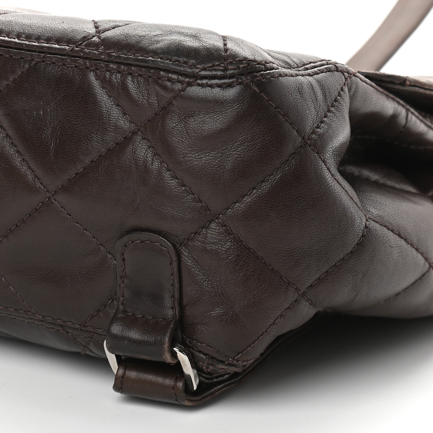 Chanel Lambskin Quilted Backpack Brown 9 of 12
