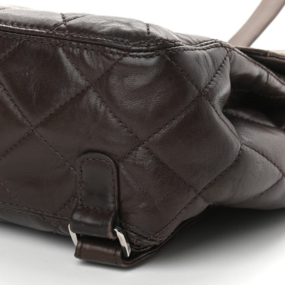 Chanel Lambskin Quilted Backpack Brown 9 of 12