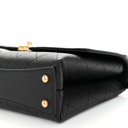 Chanel Grained Calfskin Small Stitched Flap Black 10 of 10