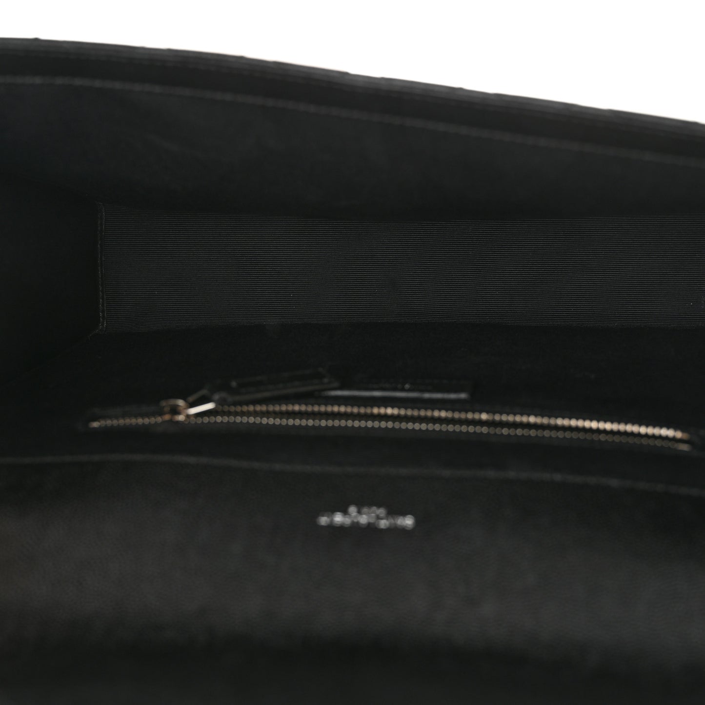 Grain De Poudre Textured Mixed Matelasse Large Triquilt Monogram Satchel Black