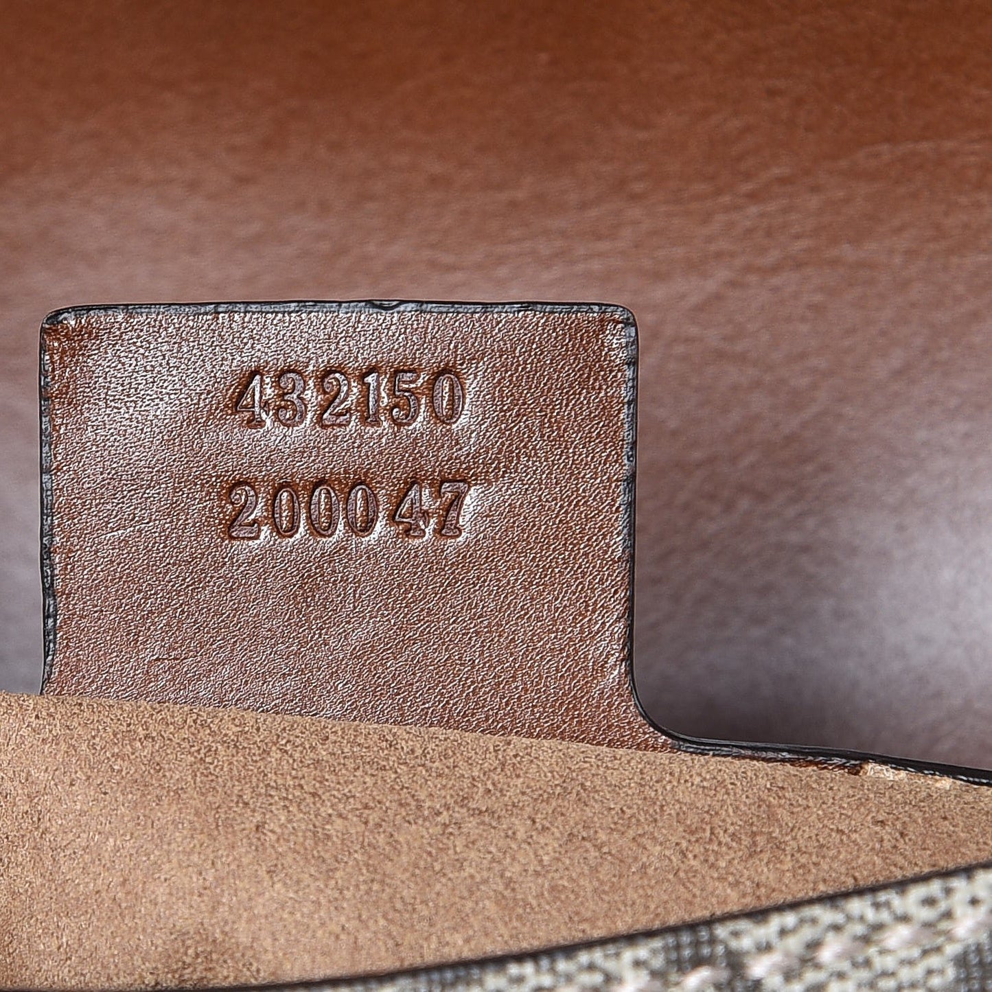 GG Supreme Monogram Small Messenger Shoulder Bag Beige Cuir
