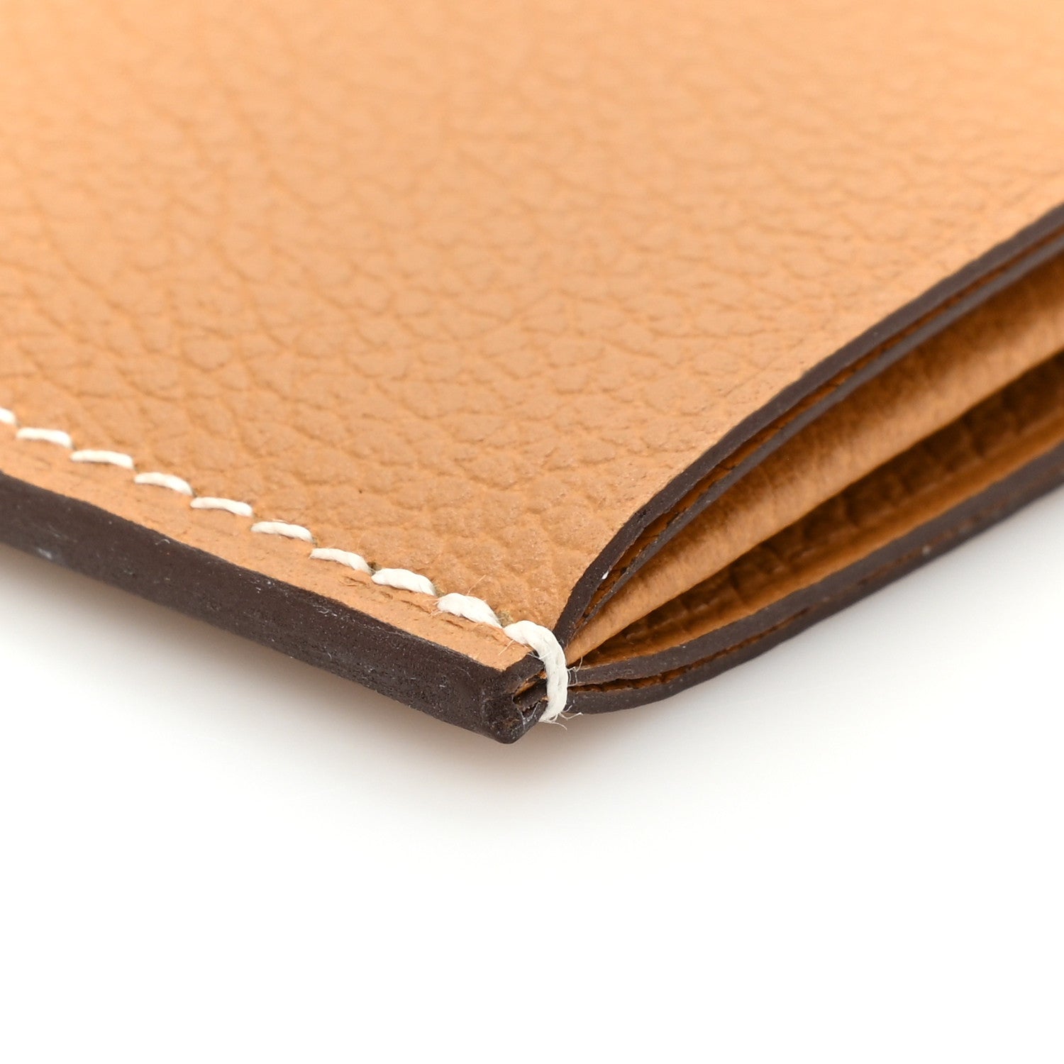 Hermes Evercolor Sellier Card Holder Caramel 10 of 12