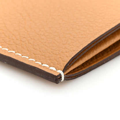 Hermes Evercolor Sellier Card Holder Caramel 10 of 12