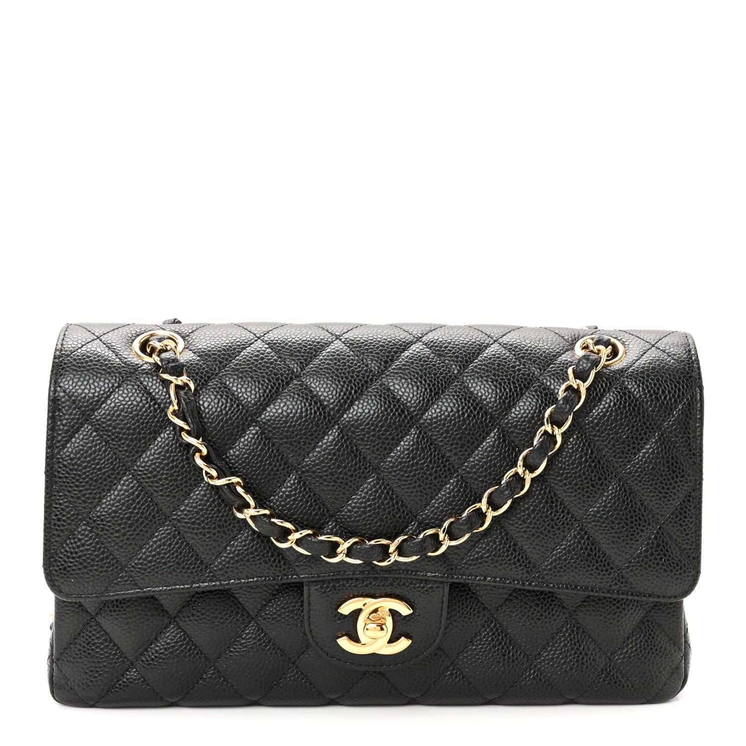 Chanel Caviar Quilted Medium Double Flap Black 1 of 11