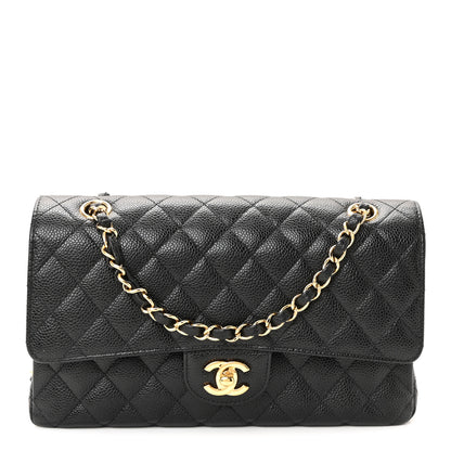 Chanel Caviar Quilted Medium Double Flap Black 1 of 11