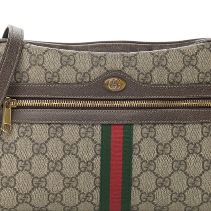 Gucci GG Supreme Monogram Web Small Ophidia Shoulder Bag Brown 8 of 21