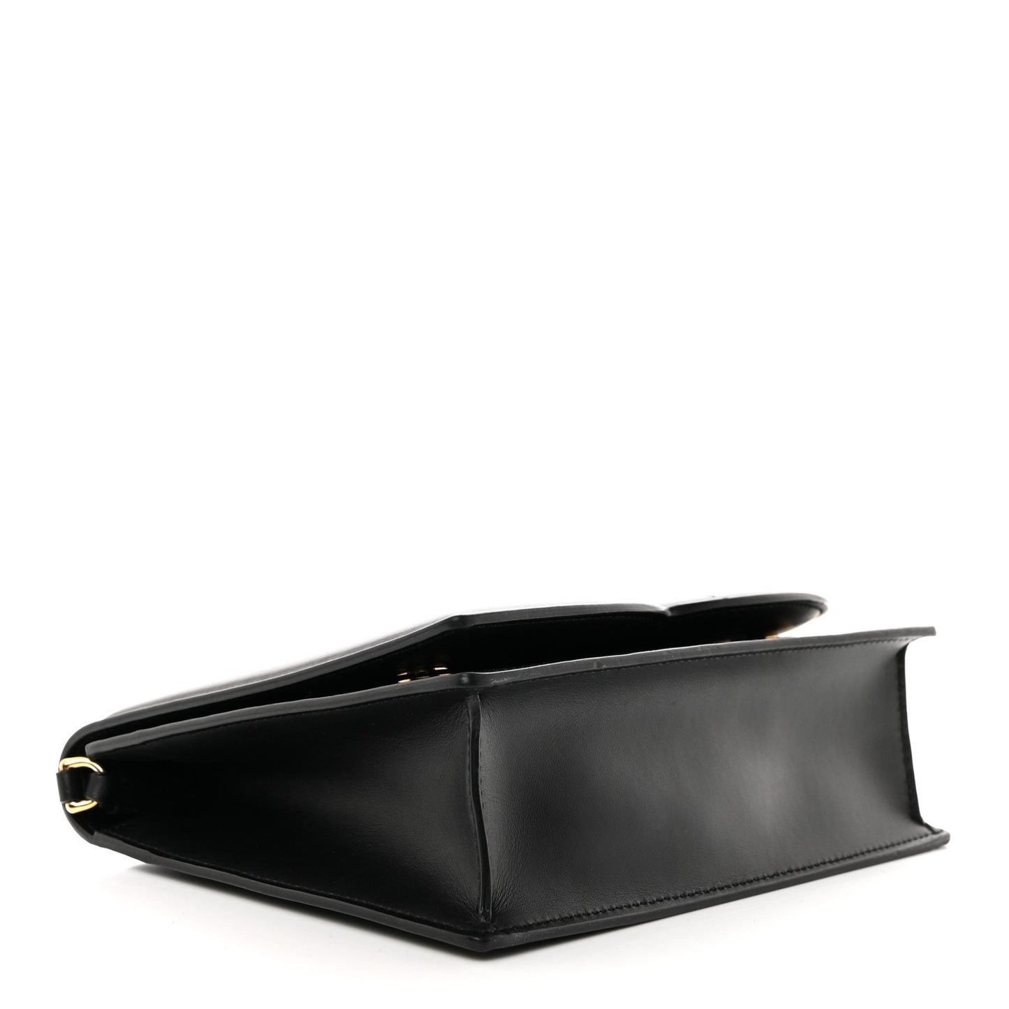 Calfskin DG Logo Flap Crossbody Bag Black
