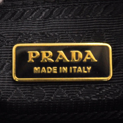 Prada Tessuto Nylon Pleated Evening Bag Black 7 of 8