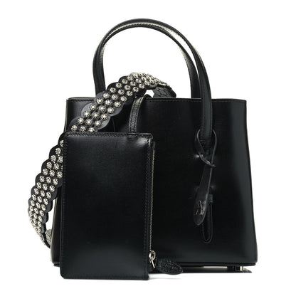 Alaia Calfskin Clou Etoile Strap Mina 20 Bag Black 1 of 5