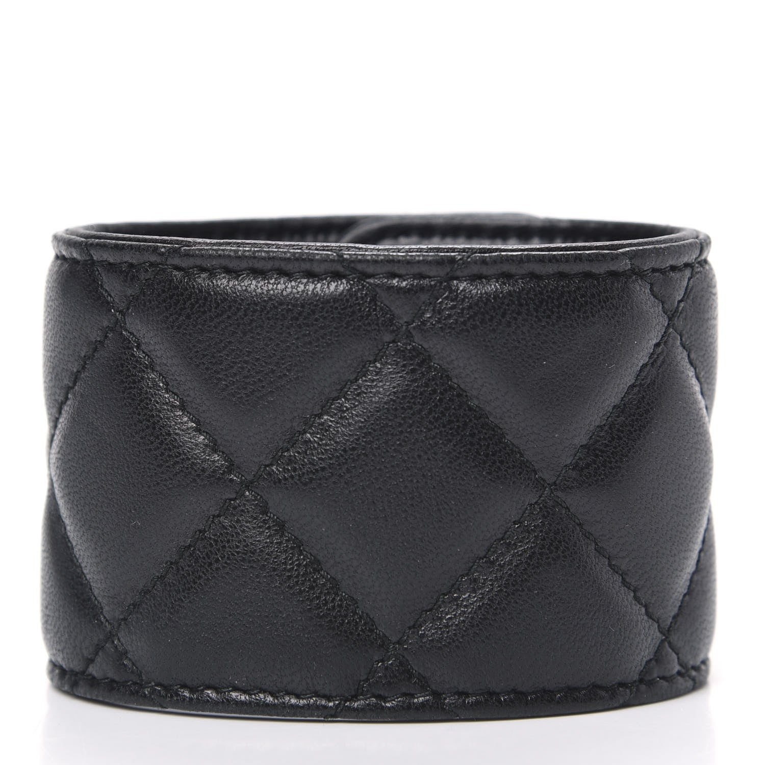 Chanel Lambskin Quilted CC Turnlock Cuff Black 3 of 4