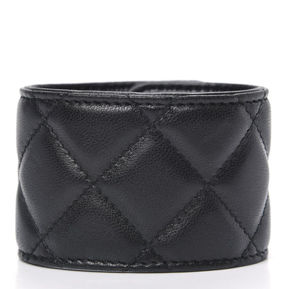 Chanel Lambskin Quilted CC Turnlock Cuff Black 3 of 4