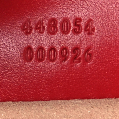 Gucci Calfskin Matelasse Small GG Marmont Tote Hibiscus Red 7 of 11