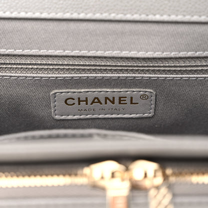 Chanel Caviar Quilted Medium Business Affinity Flap Grey 6 of 10