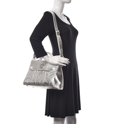 Christian Dior Metallic Calfskin Medium Diorever Flap Silver 2 of 15