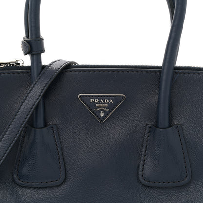 Prada Glace Calf Scamosciato Twin Pocket Tote Baltico 8 of 11