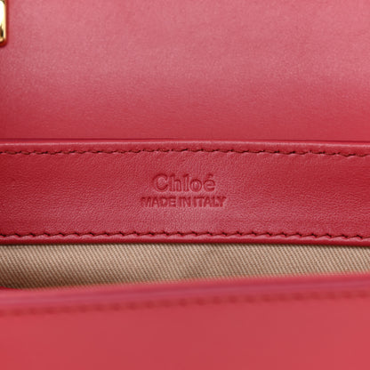 Chloe Shiny Calfskin Suede Mini C Double Carry Scarlet Pink 6 of 8
