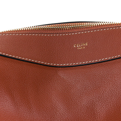 Celine Supple Calfskin Medium Romy Shoulder Bag Tan 12 of 13