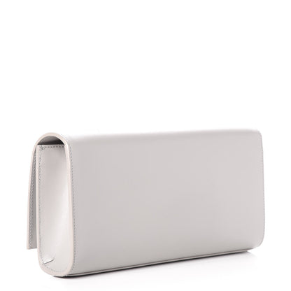 Saint Laurent Calfskin Classic Monogram Tassel Clutch Souris 3 of 7