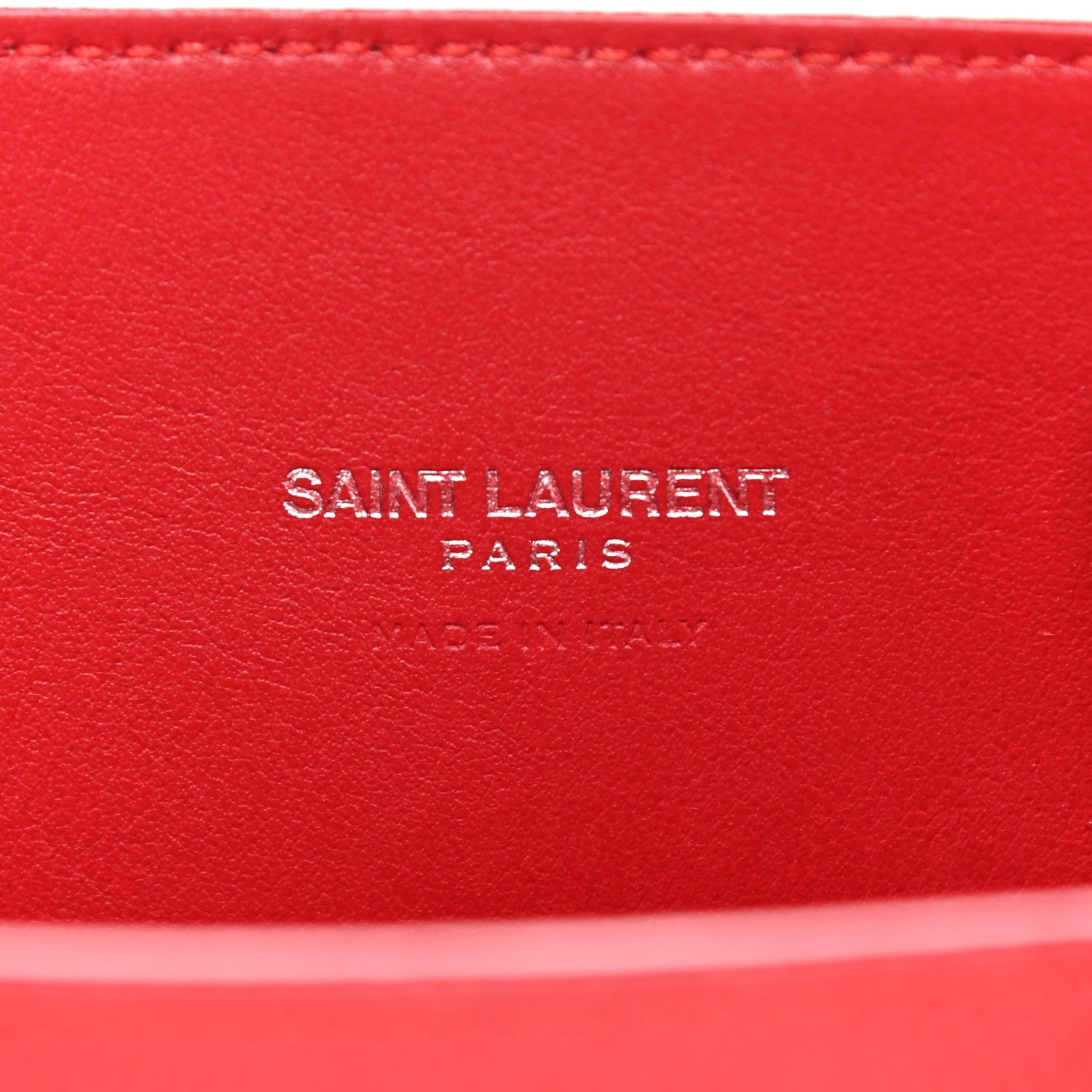 Saint Laurent Grained Calfskin Nano Sac De Jour Lipstick Red 6 of 12