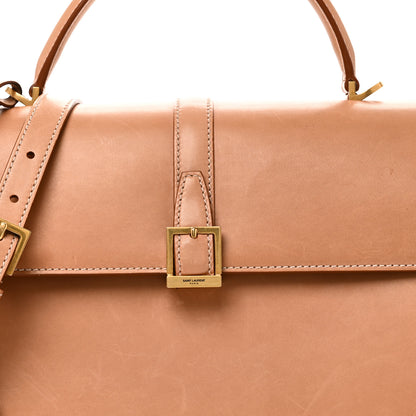 Saint Laurent Smooth Vintage Calfskin Le Fermoir Top Handle Bag Vintage Brown 7 of 9