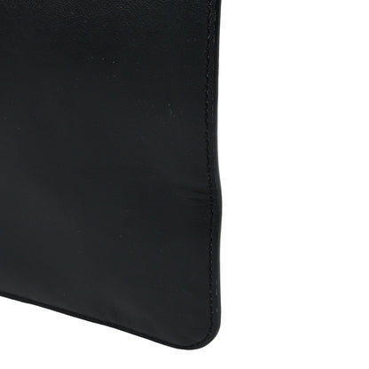 Fendi Vitello Grace Light Logo Fendi Pack Flat Shopping Tote Black 13 of 13